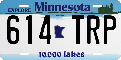 MN license plate 614TRP