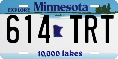 MN license plate 614TRT