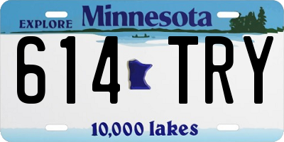 MN license plate 614TRY