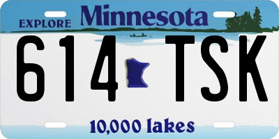 MN license plate 614TSK