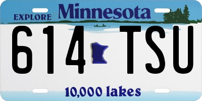 MN license plate 614TSU