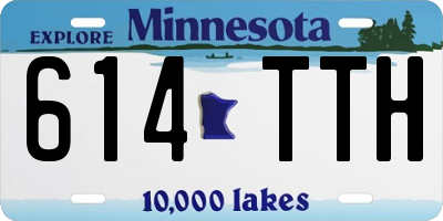 MN license plate 614TTH