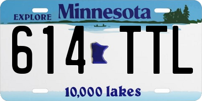 MN license plate 614TTL