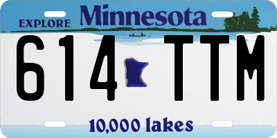 MN license plate 614TTM