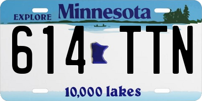 MN license plate 614TTN