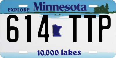 MN license plate 614TTP