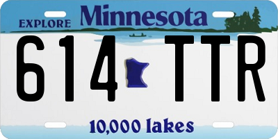 MN license plate 614TTR