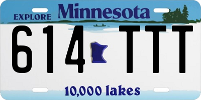 MN license plate 614TTT