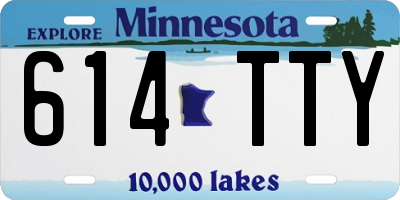 MN license plate 614TTY