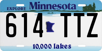 MN license plate 614TTZ