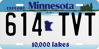 MN license plate 614TVT