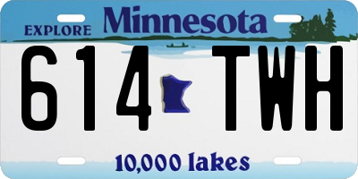 MN license plate 614TWH