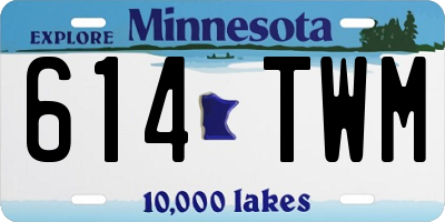 MN license plate 614TWM