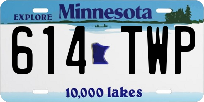 MN license plate 614TWP