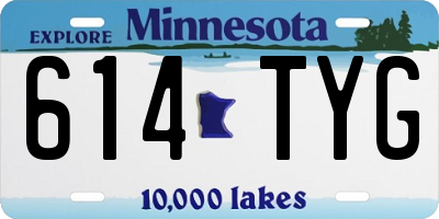 MN license plate 614TYG