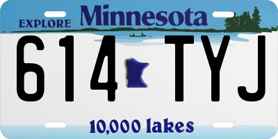 MN license plate 614TYJ