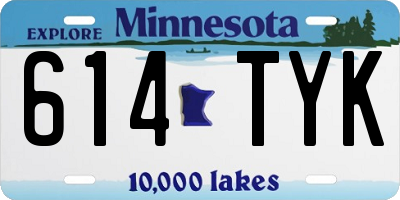 MN license plate 614TYK