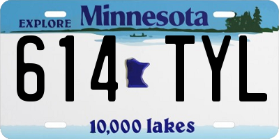 MN license plate 614TYL