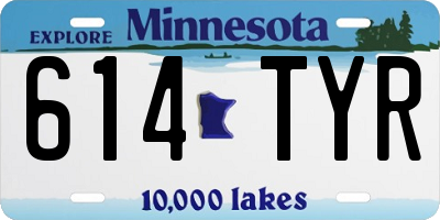 MN license plate 614TYR