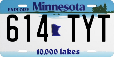 MN license plate 614TYT