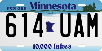 MN license plate 614UAM