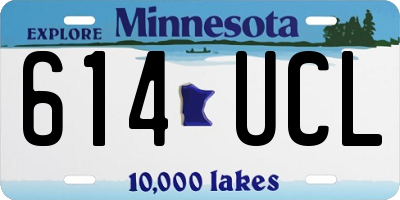 MN license plate 614UCL