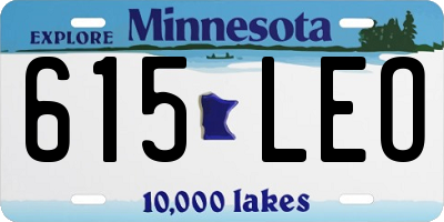 MN license plate 615LEO