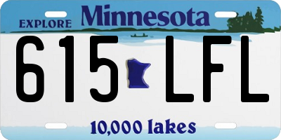 MN license plate 615LFL