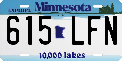 MN license plate 615LFN