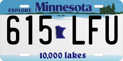 MN license plate 615LFU