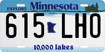 MN license plate 615LHO