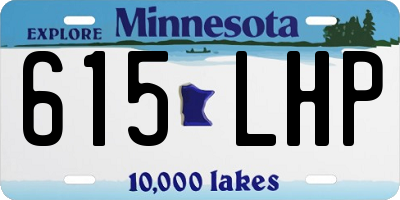 MN license plate 615LHP