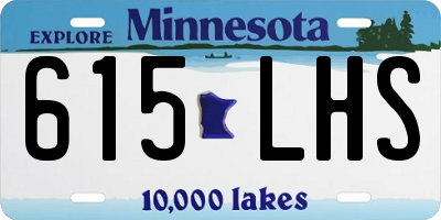 MN license plate 615LHS