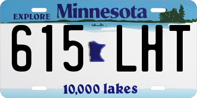 MN license plate 615LHT