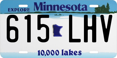 MN license plate 615LHV