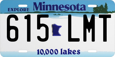 MN license plate 615LMT