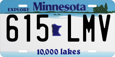 MN license plate 615LMV