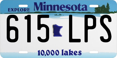 MN license plate 615LPS