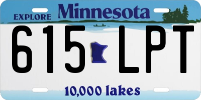MN license plate 615LPT