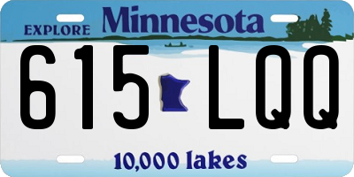 MN license plate 615LQQ