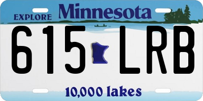 MN license plate 615LRB