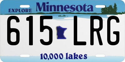 MN license plate 615LRG