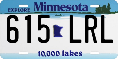 MN license plate 615LRL