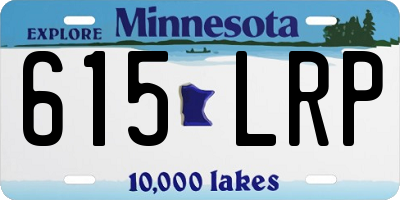 MN license plate 615LRP