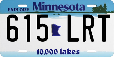 MN license plate 615LRT