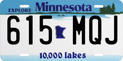 MN license plate 615MQJ