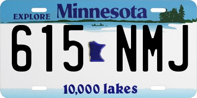 MN license plate 615NMJ