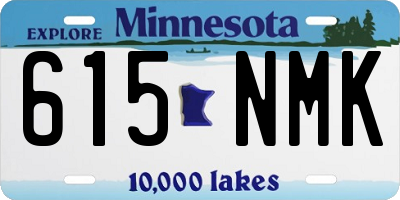 MN license plate 615NMK