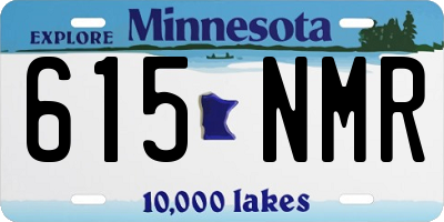 MN license plate 615NMR