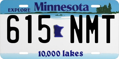 MN license plate 615NMT